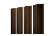 Штакетник Круглый с прямым резом 0,45 Print Elite Chestnut Wood TwinColor – Купить оптом и в розницу