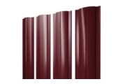 Штакетник Круглый с прямым резом 0,5 Satin Matt TX RAL 3005 красное вино – Купить оптом и в розницу