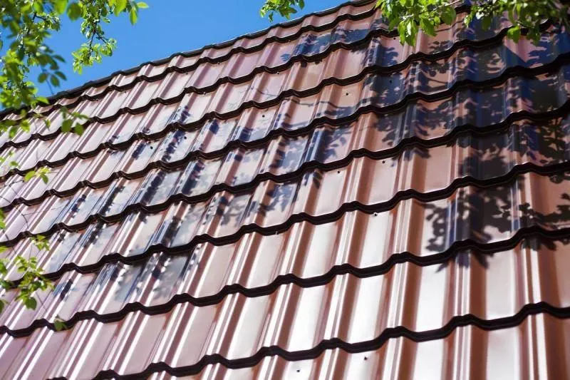 Металлочерепица GL Квинта Уно (Kvinta Uno) 0,5 Velur RAL 6005 зеленый мох купить в санкт-петербурге