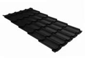 Металлочерепица GL Kvinta Plus 3D 0,5 GreenCoat Pural Matt RAL 9005 черный – Купить оптом и в розницу