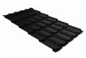 Металлочерепица Grand Line Kvinta Plus 3D 0,5 Satin Matt RAL 9005 черный – Купить оптом и в розницу