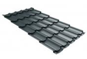 Металлочерепица GL Kvinta Plus 3D 0,5 Rooftop Matte (Стальной Бархат) RAL 7016 антрацитово-серый – Купить оптом и в розницу