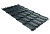Металлочерепица GL Kvinta Plus 0,5 Rooftop Matte (Стальной Бархат) RAL 7024 мокрый асфальт – Купить оптом и в розницу