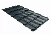 Металлочерепица GL Kvinta Plus 3D 0,5 GreenCoat Pural RR23 темно-серый – Купить оптом и в розницу