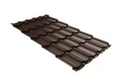 Металлочерепица Grand Line Kvinta Plus 3D 0,5 Satin Matt RAL 8017 шоколад – Купить оптом и в розницу