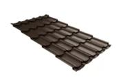 Металлочерепица GL Kvinta Plus 3D 0,5 GreenCoat Pural Matt RAL 8017 шоколад – Купить оптом и в розницу