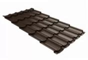 Металлочерепица GL Kvinta Plus 0,5 GreenCoat Pural RR 887 шоколадно-коричневый – Купить оптом и в розницу