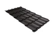 Металлочерепица GL Kvinta Plus 3D 0,5 GreenCoat Pural RAL 8019 Темно-коричневый – Купить оптом и в розницу