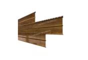 Сайдинг МЕТАЛЛ ПРОФИЛЬ Lбрус-XL-В-14х335 (ECOSTEEL-01-МореныйДуб-0.5) – Купить оптом и в розницу