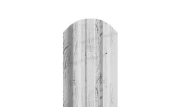 Штакетник Металл Профиль LANE-O (полукруглый верх) ECOSTEEL 0,5 мм Беленый Дуб. Артикул: MP_Sht_061