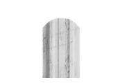 Штакетник Металл Профиль LANE-O (полукруглый верх) ECOSTEEL 0,5 мм Беленый Дуб – Купить оптом и в розницу