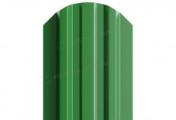 Штакетник Металл Профиль LANE-O (полукруглый верх) PE 0,45 мм RAL 6002 лиственно-зеленый – Купить оптом и в розницу