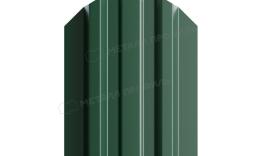 Штакетник Металл Профиль LANE-O (полукруглый верх) PE 0,4 мм RAL 6005 зеленый мох. Цена: 87 руб. Артикул: MP_Sht_008