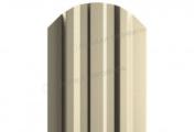 Штакетник Металл Профиль LANE-O (полукруглый верх) NormanMP 0,5 мм RAL 1015 Светлая слоновая кость – Купить оптом и в розницу