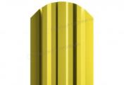 Штакетник Металл Профиль LANE-O (полукруглый верх) PE 0,45 мм RAL 1018 цинково-желтый – Купить оптом и в розницу