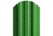 Штакетник Металл Профиль LANE-O (полукруглый верх) NormanMP 0,5 мм RAL 6018 жёлто-зелёный – Купить оптом и в розницу