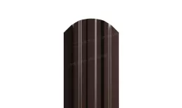 Штакетник Металл Профиль LANE-O (полукруглый верх) PE 0,4 мм RAL 8017 шоколад. Цена: 92 руб. Артикул: MP_Sht_004