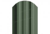 Штакетник Металл Профиль LANE-O (полукруглый верх) VikingMP 0,45 мм RAL 6007 бутылочно-зеленый – Купить оптом и в розницу