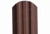 Штакетник Металл Профиль LANE-O (полукруглый верх) VikingMP Е 0,5 мм RAL 8017 шоколад – Купить оптом и в розницу