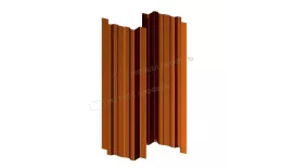 Штакетник металлический МЕТАЛЛ ПРОФИЛЬ LАNE-T 16,5х99 (AGNETA-03-Copper\Copper-0.5). Цена: 164 руб. Артикул: 39792