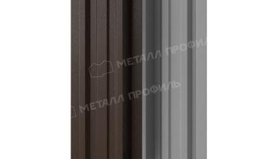 Штакетник металлический МЕТАЛЛ ПРОФИЛЬ LАNE-T 16,5х99 (VALORI-20-DarkBrown-0.5). Цена: 100 руб. Артикул: 39539