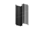 Штакетник металлический МЕТАЛЛ ПРОФИЛЬ LАNE-T 16,5х99 (VALORI-20-DarkGrey-0.5) – Купить оптом и в розницу