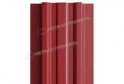 Штакетник Металл Профиль LANE-Т (прямой) РЕ 0,45 мм RAL 3011 коричнево-красный – Купить оптом и в розницу