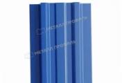 Штакетник Металл Профиль LANE-Т (прямой) NormanMP 0,5 мм RAL 5005 сигнальный синий – Купить оптом и в розницу