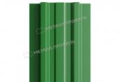 Штакетник Металл Профиль LANE-Т (прямой) РЕ 0,45 мм RAL 6002 лиственно-зеленый – Купить оптом и в розницу