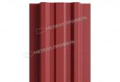 Штакетник Металл Профиль LANE-Т (прямой) РЕ 0,4 мм RAL 3011 коричнево-красный – Купить оптом и в розницу