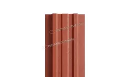 Штакетник Металл Профиль LANE-Т (прямой) VikingMP E 0,5 мм RAL 8004 терракота. Цена: 135 руб. Артикул: MP_Sht_131