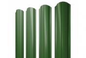 Штакетник Grand Line Slim Полукруглый фигурный 0,45 PE RAL 6002 Лиственно-зеленый – Купить оптом и в розницу