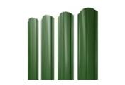Штакетник Grand Line Slim Полукруглый фигурный 0,45 PE RAL 6002 Лиственно-зеленый – Купить оптом и в розницу