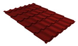 Металлочерепица GL Classic 0.5 Rooftop Matte (Стальной Бархат) RAL 3011 коричнево-красный. Артикул: 30063