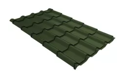 Металлочерепица GL Kamea 0,5 GreenCoat Pural BT RAL 6020 хромовая зелень. Артикул: 30099