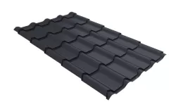 Металлочерепица GL Kamea 0.5 PurPro RAL 7024 мокрый асфальт. Цена: 1.061 руб. Артикул: 30096
