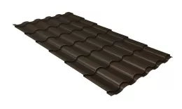 Металлочерепица Grand Line Kredo 0.5 Satin Matt TX RR 32 темно-коричневый. Цена: 959 руб. Артикул: 30150