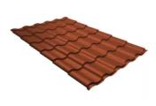 Металлочерепица GL Kredo 0.5 Velur X RAL 8004 терракота – Купить оптом и в розницу