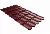 Металлочерепица GL Kvinta Plus 3D 0,5 Satin Matt TX RAL 3005 красное вино – Купить оптом и в розницу