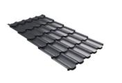 Металлочерепица GL Kvinta Plus 3D 0,5 Satin Matt TX RAL 7024 мокрый асфальт – Купить оптом и в розницу
