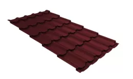 Металлочерепица Grand Line Kvinta Plus 0,5 Satin Matt RAL 3005 красное вино. Цена: 1.051 руб. Артикул: GrandLineSM-3005