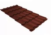 Металлочерепица Grand Line Kvinta Plus 0,5 Satin Matt TX RAL 8004 терракота – Купить оптом и в розницу