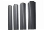 Штакетник Grand Line Slim Полукруглый фигурный 0,45 Drap ST RAL 7024 Мокрый асфальт – Купить оптом и в розницу