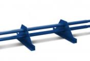 Снегозадержатель трубчатый Металл Профиль 1,0 м. 2 опоры, h-150 мм. RAL 5005 Синий насыщенный – Купить оптом и в розницу