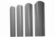 Штакетник Grand Line Slim Полукруглый фигурный 0,45 PE RAL 7005 Мышино-серый – Купить оптом и в розницу