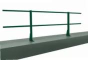 Ограждение кровельное для парапета на плоскую кровлю RAL 6005 (2,0х0,6м) – Купить оптом и в розницу
