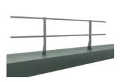Ограждение кровельное для парапета на плоскую кровлю RAL 7004 (2,0х0,9м)ОЦ – Купить оптом и в розницу