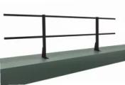 Ограждение кровельное для парапета на плоскую кровлю RAL 9005 (2,0х0,9м) – Купить оптом и в розницу