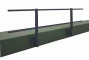 Ограждение кровельное для парапета с боковым креплением RAL 7024 (2,0х0,9)ОЦ – Купить оптом и в розницу