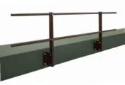 Ограждение кровельное для парапета с боковым креплением RAL 8017 (2,0х0,6м) – Купить оптом и в розницу
